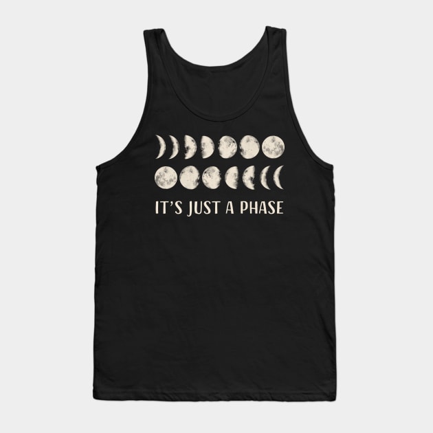 yoga moon just a phase Tank Top by TeesCircle